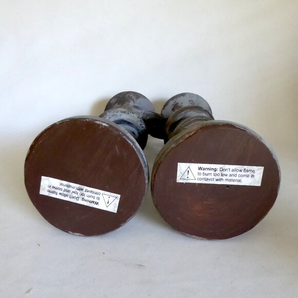 13.75” HOLIDAY BARN GOTHIC HALLOWEEN SERPENT COILED SNAKE CANDLE STICK HOLDERS - Picture 11 of 13